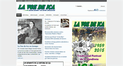 Desktop Screenshot of lavozdeica.com