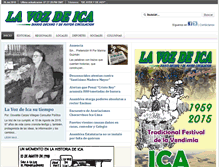 Tablet Screenshot of lavozdeica.com